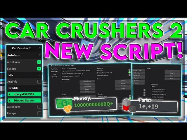 [UPDATED] ROBLOX | Car Crushers 2 Script Hack GUI | Auto Farm | Infinite Parts | *PASTEBIN 2021*