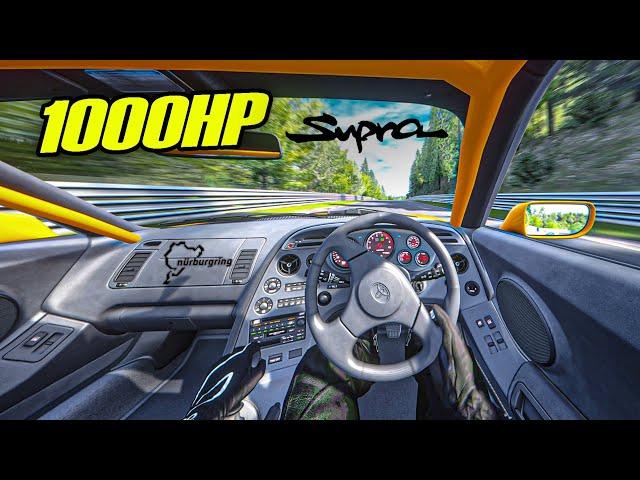 1000 HP Toyota Supra MK4 ILLEGAL driving @ nurburgring - assetto corsa - gameplay (pov)