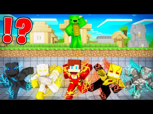 All Speedsters Armor Speedrunner vs Hunter in Minecraft - Maizen JJ and Mikey