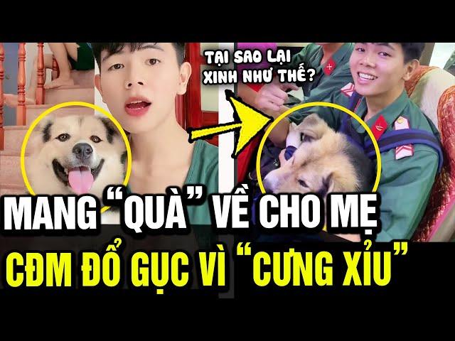 Ngày 'XUẤT NGŨ', anh bộ đội mang về cho mẹ 'MÓN QUÀ' bất người khiến ai nhìn cũng 'CƯNG XỈU'| TÁM TV