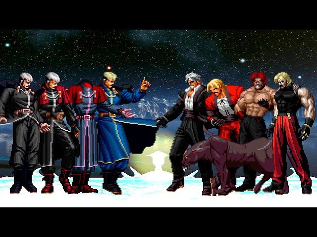 [KOF Mugen] Boss Goenitz Team vs Boss Rugal Team