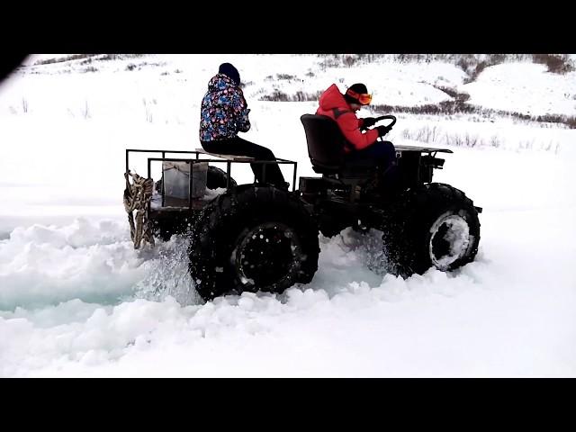 Каракат. Вода и снег на речке.