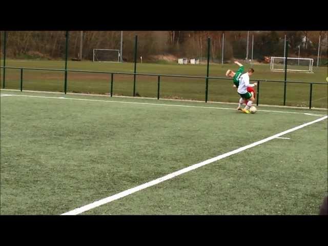 Luca DI FELICE (R.E. Virton -17) - Geste technique vs R.E. Virton -16 (15.02.2014)