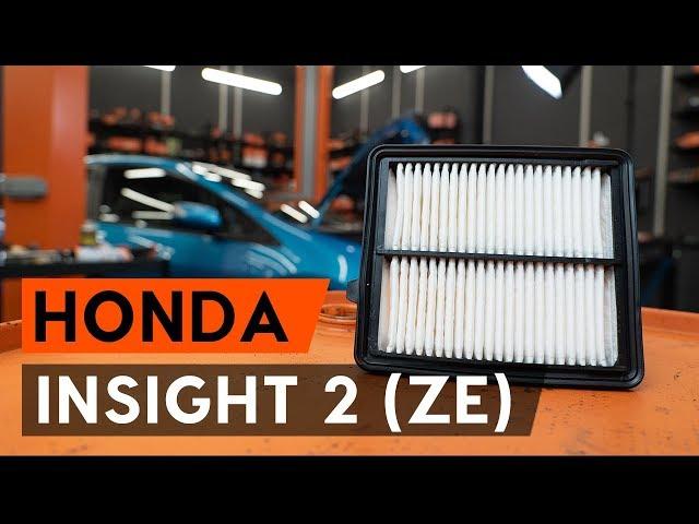 How to change air filter on HONDA INSIGHT 2 (ZE) [TUTORIAL AUTODOC]