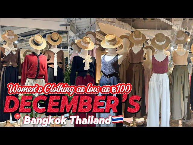 BANGKOK THAILAND SHOPPING: DECEMBER’S CLOTHING STORE | Affordable Women Clothing At Prathunam