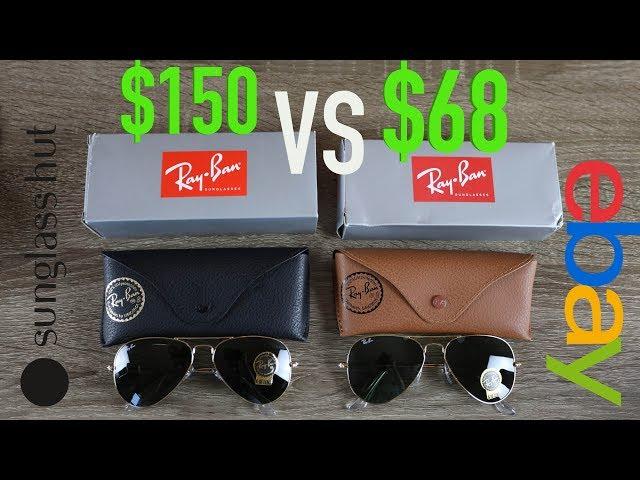 How to Spot Fake Ray Ban Aviators Full Guide - Sunglass Hut vs eBay