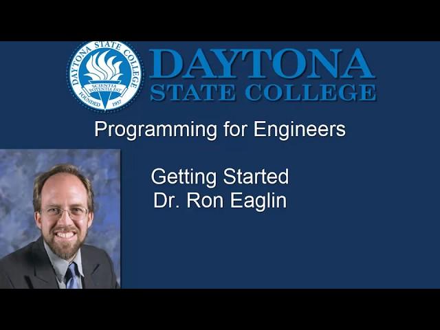 Programming for Engineers - Getting Started