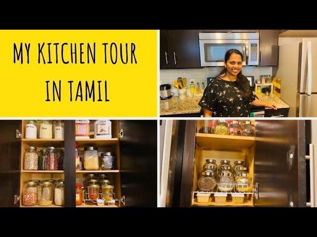 Kitchen Tour in Tamil |Kitchen Organization | USA Tamil vlog |Devi’s Homestyle