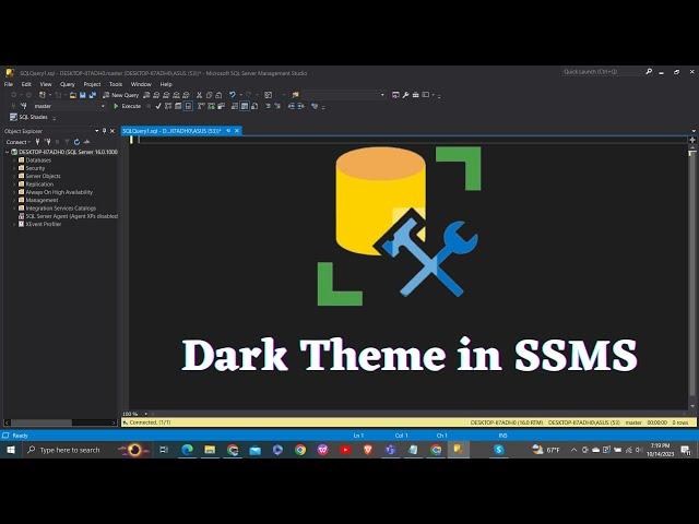 How to Enable Dark Mode in SQL Server Management Studio (SSMS)