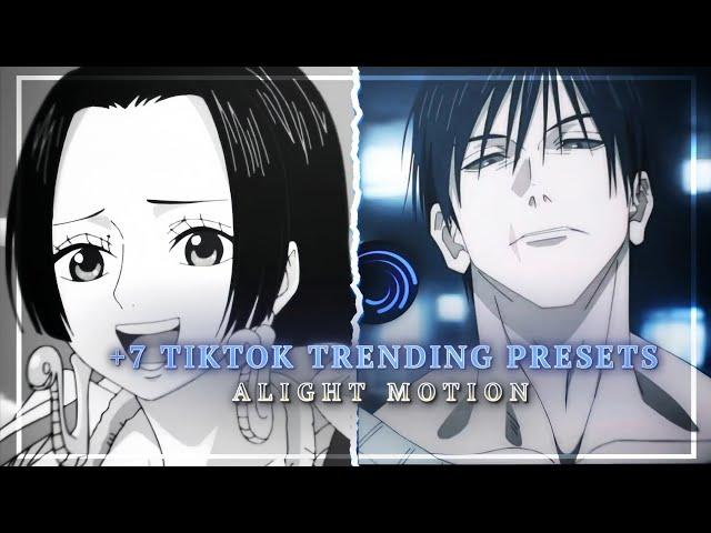 +7 Tiktok Trending presets #18 [ XML + QR + CC ] #animeedits #anime #bleach #onepiece #jjk