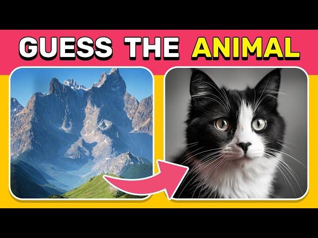 Guess the Hidden Animals by ILLUSIONS  Optical Illusion Hard Quiz