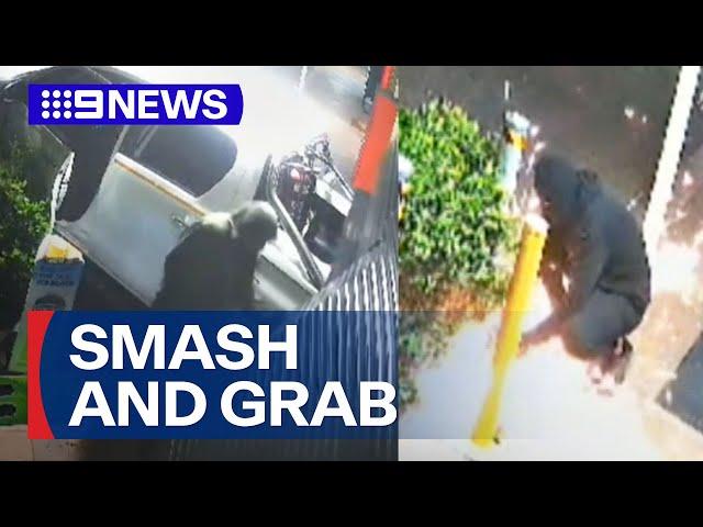 Gold Coast tobacconist rammed by ute | 9 News Australia