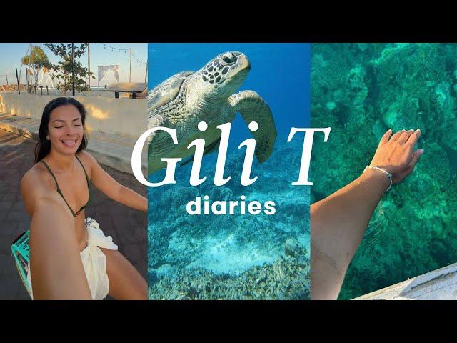 gili trawangan vlog 2024 | snorkelling with turtles, sunset spots + honest impressions