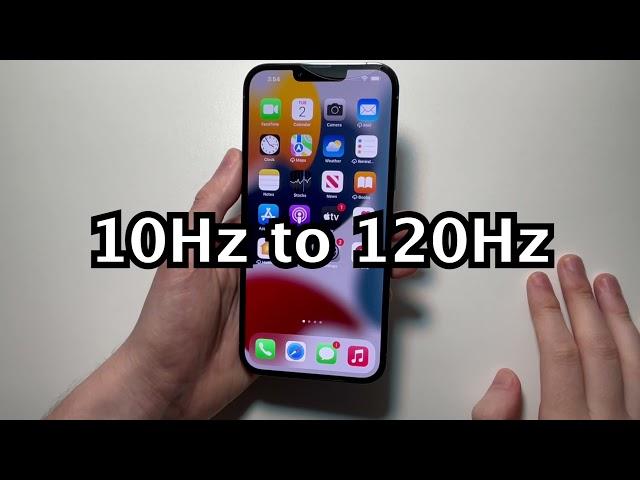 iPhone 13 Pro How to Turn Off / On 120Hz Refresh Rate ProMotion Display