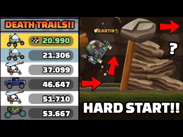 ONLY THE START MATTERS!  IN HARD MAP "DEATH TRAILS" COMMUNITY SHOWCASE - Hill Climb Racing 2