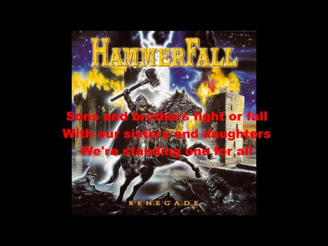 Hammerfall -  A Legend Reborn Lyrics