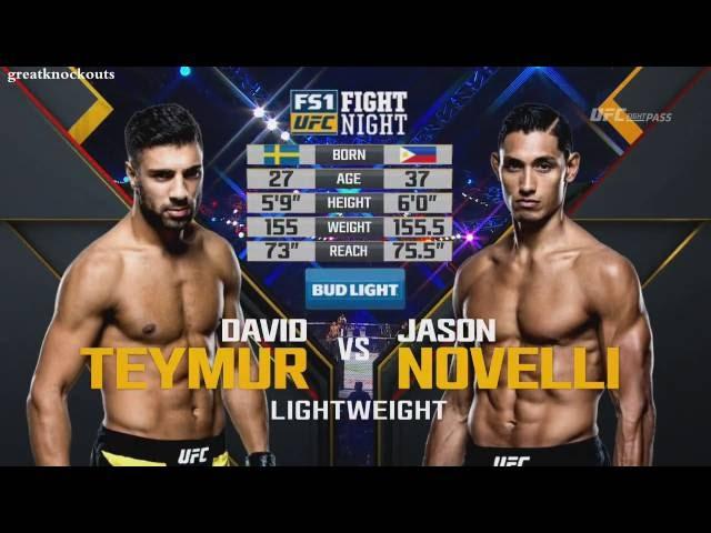 David Teymur vs Jason Novelli, UFC Fight Night 92