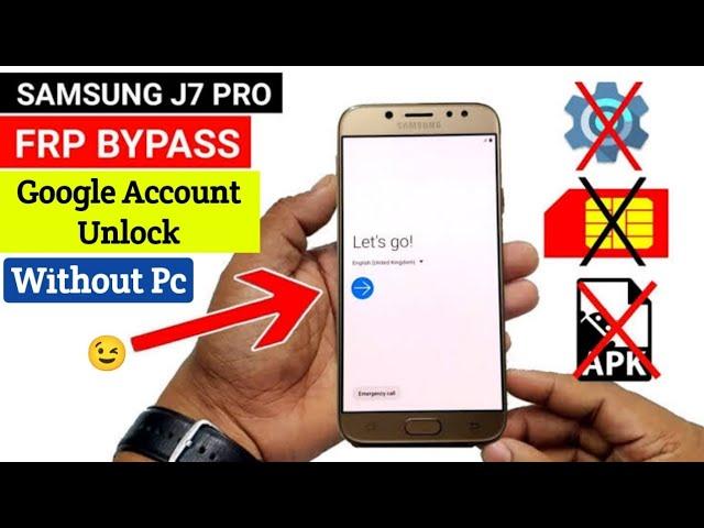 Samsung J7 Pro Frp Bypass | Google Account Unlock Without Pc  | Latest Trick 2023