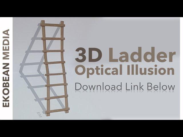 3D Ladder Optical Illusion