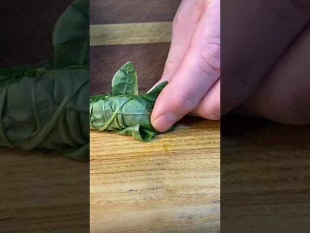 How to Make a Chiffonade Cut Using a Chef’s Knife