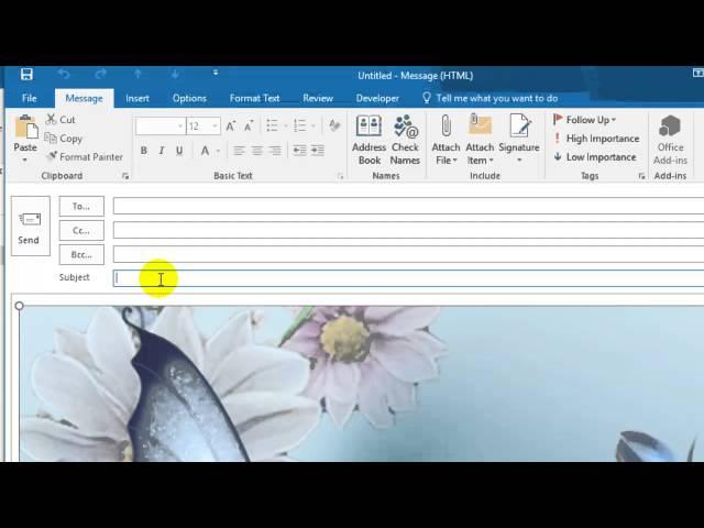 How to embed image in Outlook mail