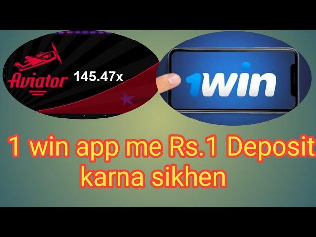 1 win app minimum deposit ! 1win app Rs.1 deposit. earn karo lakho rupay game khelkar