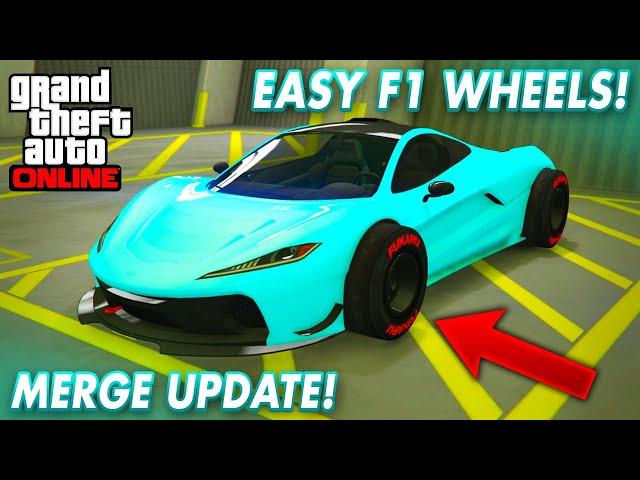 *SUPER EASY* F1 WHEELS ON ANY CAR IN GTA 5 ONLINE - BENNYS MERGE GLITCH 1.50! (UPDATE)