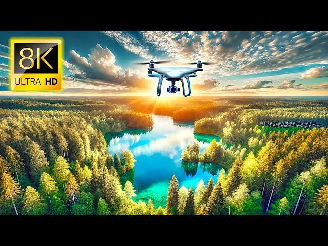 TRAVEL IN A MAGICAL DRONE 8K VIDEO ULTRA HD HDR #8K #DRONE #EARTH