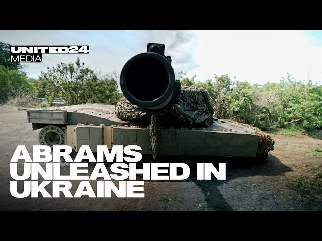 Ukrainian M1A1 Abrams SA with Kontakt-1 Reactive Armor on the Eastern Frontline. Modern Tank Warfare