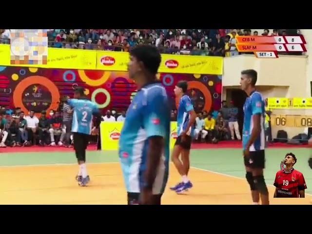 Mahela indeewara volleyball finals srilanka league 2022 SLAF vs CEB