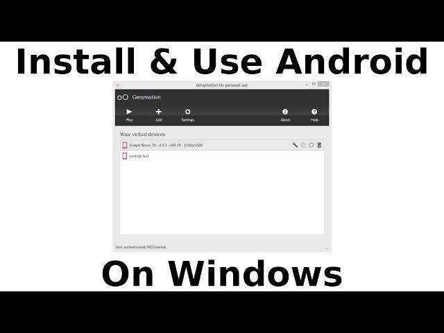 How To Virtualize Android on Windows