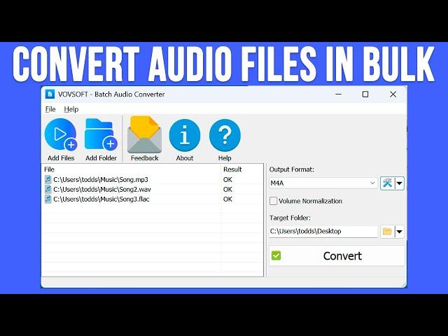 How to Convert Audio Files to Different Formats in Bulk