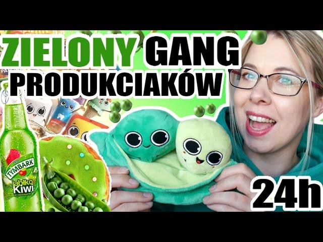 ZIELONY GANG PRODUKCIAKÓW  24H z GROSZKIEM na ZIELONO  #gangprodukciaków #24hours #biedronka