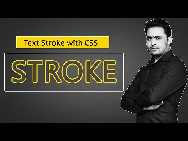 how to add stroke on text in css | text stroke css | outline text css | amazing stroke on text css