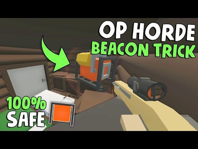 From HORDE BEACON TRICK to LIVE RAID! | Unturned