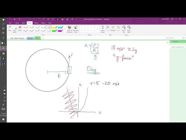 02a: Lateral Acceleration of a Vehicle (Basic Theory and MATLAB)