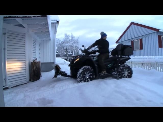 CFMOTO CForce 450L ATV | Snow Plowing | Norway