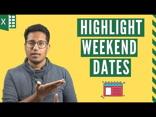 Highlight Weekends Dates and Holidays in Excel (Easy Method)