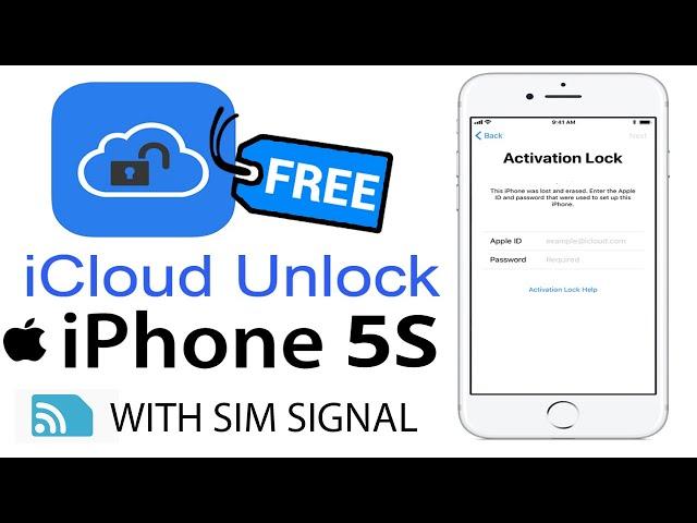 FREE IPHONE 5S ICLOUD BYPASS WITH SIM SIGNAL