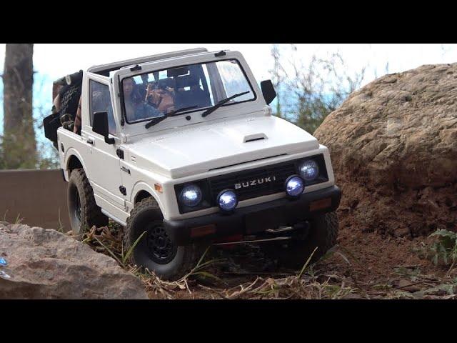 RC CRAWLER 4X4 SUZUKI WPL  Off Road SLOW CRAWL Video 1/10