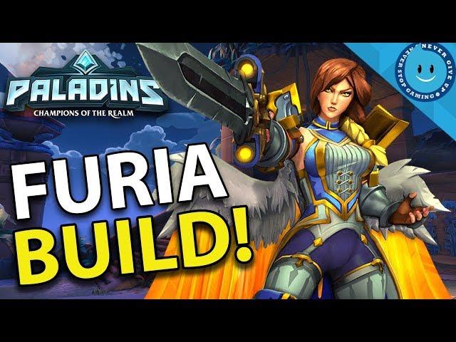 FURIOUS FURIA! BATTLE ANGEL BUILD! CHERISH FURIA BUILD AND GAMEPLAY! (Paladins Gameplay)