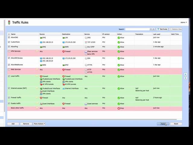 Kerio Control UTM v9.3 -  32 - Customize firewall rules