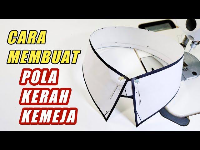 Cara Membuat Pola Kerah Kemeja - Belajar Menjahit Pemula