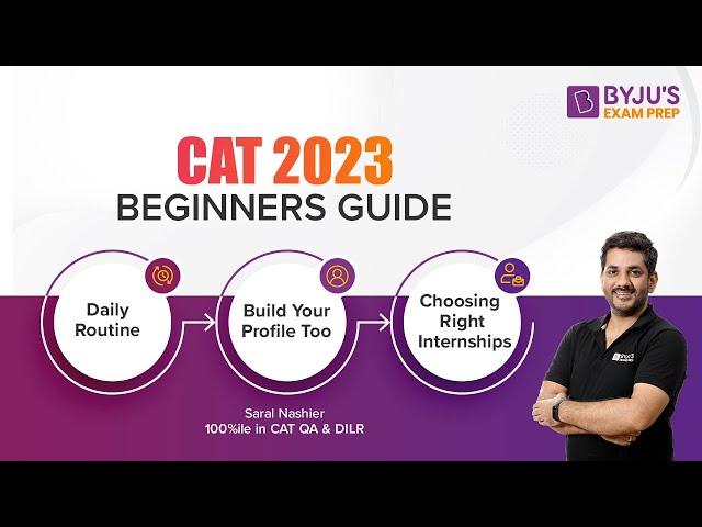 CAT 2023 Beginners Guide | Daily Routine | How to build your profile for B-school? #cat2023