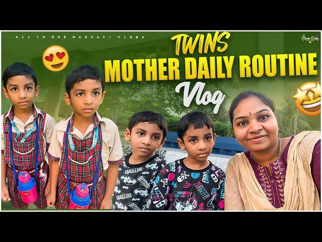 My Daily Routine as a Twin Mom || DIML Vlog || All in one Madhavi