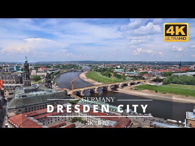 Dresden, Germany by drone [4K] | Dji Mavic Pro | Historic old town