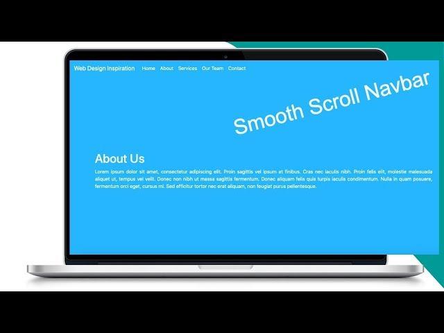 Bootstrap Navbar Smooth Scroll with Animation Effect | Free download source code