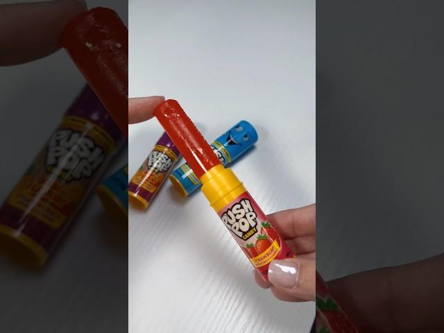 Push Pop Strawberry Flavor #asmr #candy