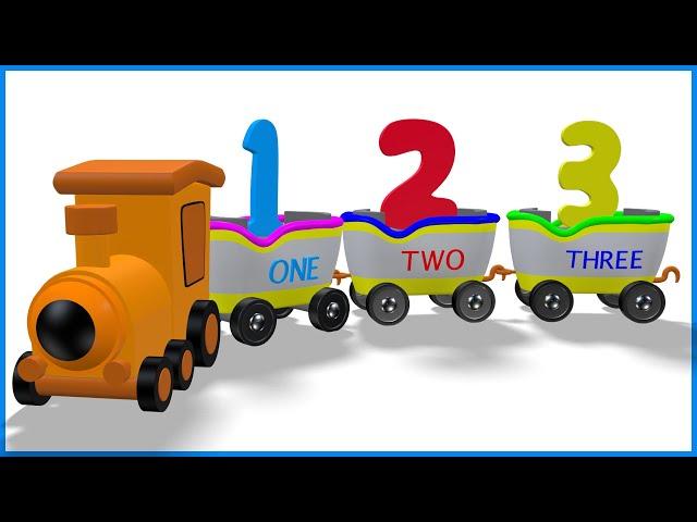 Learn To Count Numbers | 123 Counting | 1234 Number Train | Preschool & Kindergarten Education