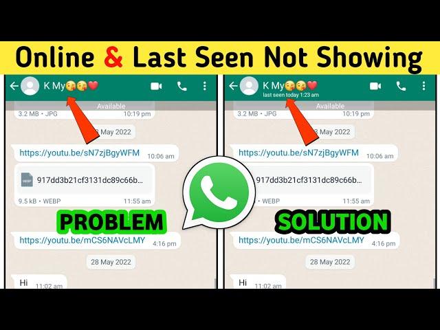 Whatsapp Last Seen Not Showing Problem | Whatsapp Online Not Show | 2022